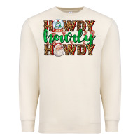 Sandshell howdy howdy howdy Premium Sweatshirt - AdoDesignShop