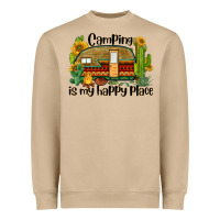 Mushroom camping is my happy place caravan Heavyweight Sweatshirt - BarkalooDesign