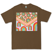 Cacao hippie rainbow and daisy Premium Tee - TumblerDesignByShophia