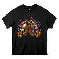 Black Army Christmas rainbow Heavy Core Tee - NancyCooperArtShop