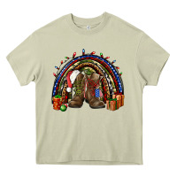 Mossy Army Christmas rainbow Heavy Core Tee - NancyCooperArtShop