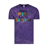 Cloud Purple Because Mama Runs This Shitshow Vintage Tee - CowCowDesign