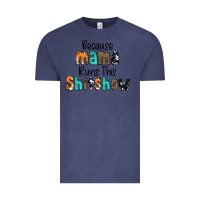 Vintage Denim Because Mama Runs This Shitshow Vintage Tee - CowCowDesign