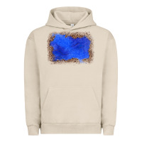 Pigment French Oak gemstone blue leopard background Urban Hoodie - JahusDesignShop