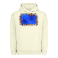 Pigment Pistachio gemstone blue leopard background Urban Hoodie - JahusDesignShop