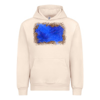 Sandshell gemstone blue leopard background Urban Hoodie - JahusDesignShop