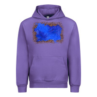 Tulip gemstone blue leopard background Urban Hoodie - JahusDesignShop