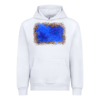 White gemstone blue leopard background Urban Hoodie - JahusDesignShop