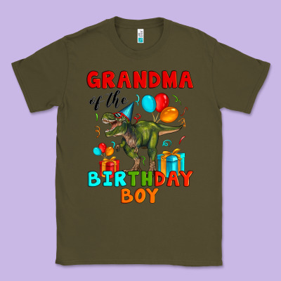 Grandma Of The Birthday Boy T Rex Classic Tee Designed By Artiststas