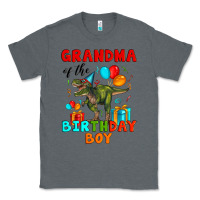 Charcoal Heather grandma of the birthday boy t rex Classic Tee - Artiststas