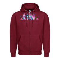 Burgundy stitch coffee cups libbey glass Zipper Hoodie - AdoDesignShop