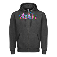 Charcoal Heather stitch coffee cups libbey glass Zipper Hoodie - AdoDesignShop