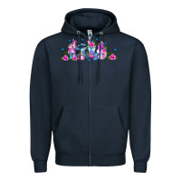 Navy stitch coffee cups libbey glass Zipper Hoodie - AdoDesignShop