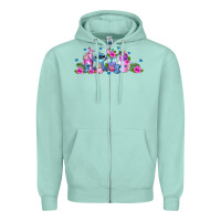 Seafoam stitch coffee cups libbey glass Zipper Hoodie - AdoDesignShop