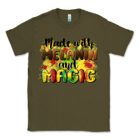 Army Green made with melanin and magic Classic Tee - CowGirlArtShop