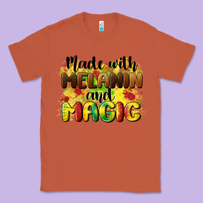 Made With Melanin And Magic Classic Tee Designed By Cowgirlartshop