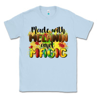 Dusty Blue made with melanin and magic Classic Tee - CowGirlArtShop