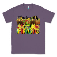 Lavender made with melanin and magic Classic Tee - CowGirlArtShop