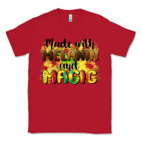 Red made with melanin and magic Classic Tee - CowGirlArtShop