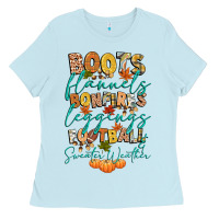 Boots Flannels Bonfires Football Ladies Tee | Teevron
