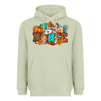 Matcha nurse with fall element Heavyweight Hoodie - AdoDesignShop