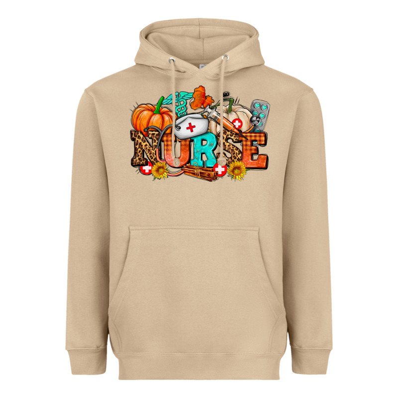 Nurse With Fall Element Heavyweight Hoodie by AdoDesignShop | Teevron