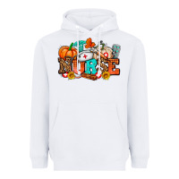White nurse with fall element Heavyweight Hoodie - AdoDesignShop