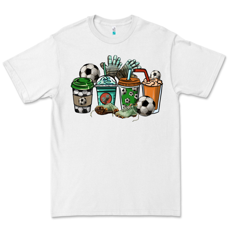 Soccer Coffee Cups Premium Tee by HowdyJamesFarm | Teevron