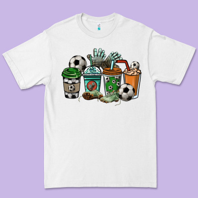 Soccer Coffee Cups Premium Tee Designed By Howdyjamesfarm