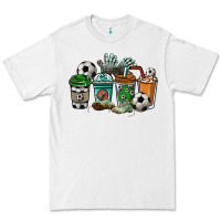 White Soccer coffee cups Premium Tee - HowdyJamesFarm