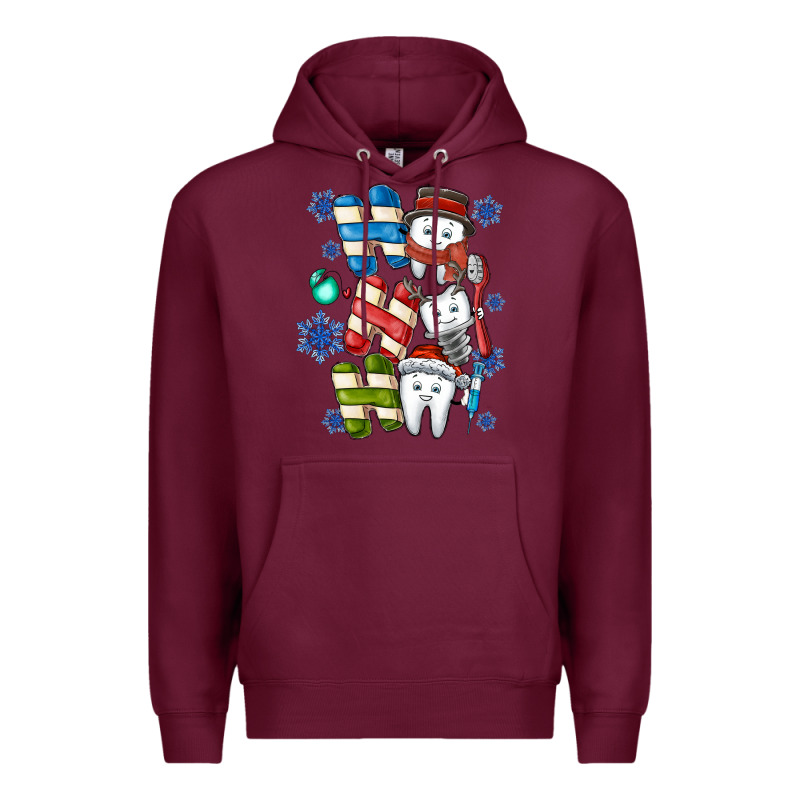 Ho Ho Ho Teeth Premium Hoodie by CowhideDigitalArt | Teevron