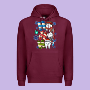 Ho Ho Ho Teeth Premium Hoodie Designed By Cowhidedigitalart