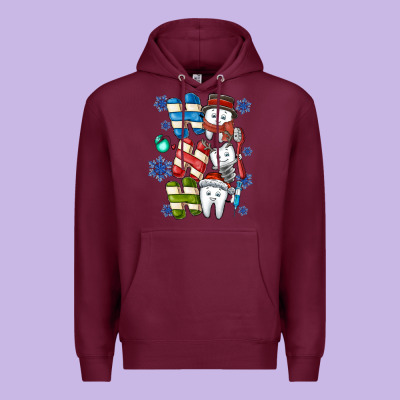 Ho Ho Ho Teeth Premium Hoodie Designed By Cowhidedigitalart