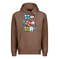 Chestnut ho ho ho teeth Premium Hoodie - CowhideDigitalArt