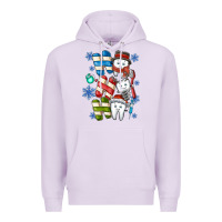 Lilac ho ho ho teeth Premium Hoodie - CowhideDigitalArt