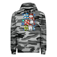 Slate Camo ho ho ho teeth Premium Hoodie - CowhideDigitalArt