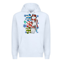 White ho ho ho teeth Premium Hoodie - CowhideDigitalArt