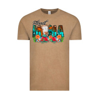 Vintage Coffee Blessed Mama Flowers Cow Vintage Tee - CowCowDesign