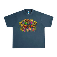 Midnight Navy Nacho average mama Urban Heavy Tee - FaDigitalArtStudio