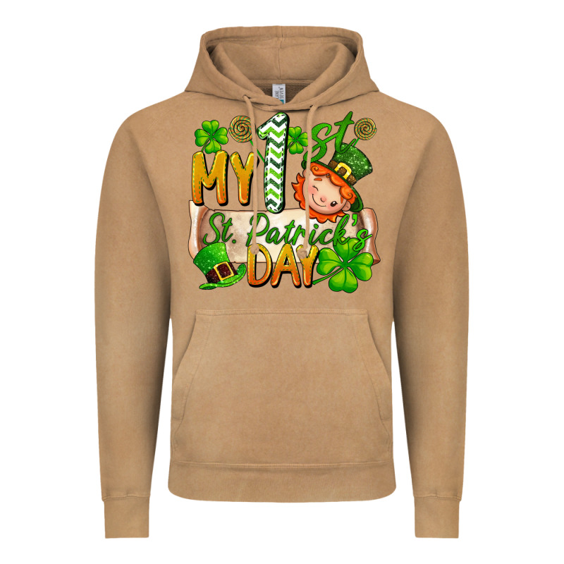 My 1st St Patricks Day Vintage Hoodie by FaDigitalArtStudio | Teevron