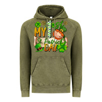 Vintage Olive my 1st st patricks day Vintage Hoodie - FaDigitalArtStudio