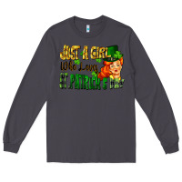 Smoke Just a girl who loves St. Patrick's Day Long Sleeve Tee - FaDigitalArtStudio
