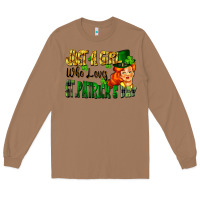 Toasted Coconut Just a girl who loves St. Patrick's Day Long Sleeve Tee - FaDigitalArtStudio