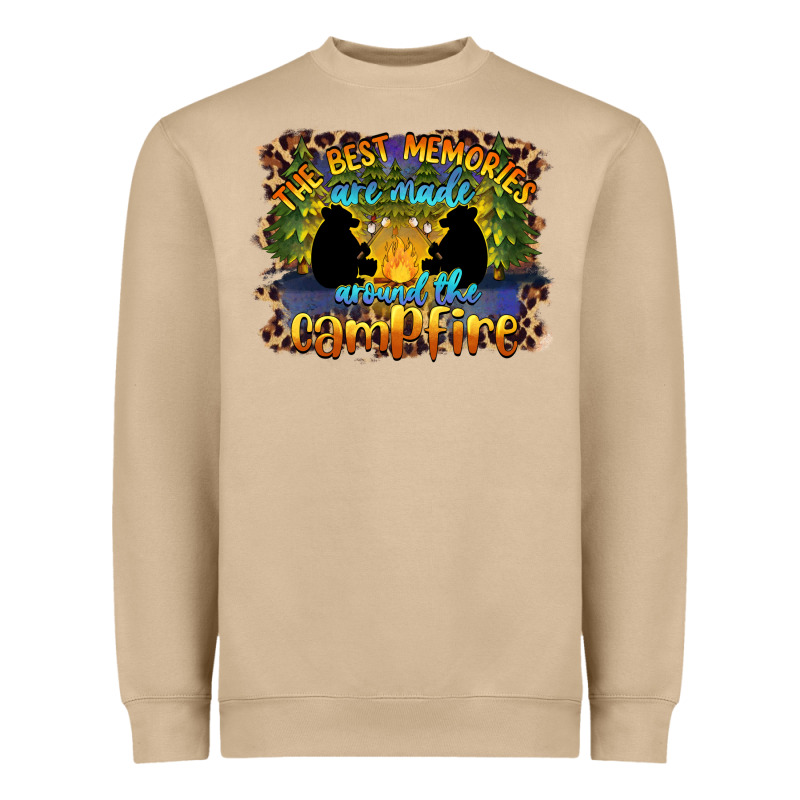 The Best Memories Are Made Around The Campfire Camping Heavyweight Sweatshirt by BarkalooDesign | Teevron