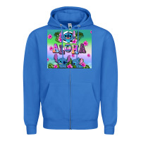 True Royal aloha stitch Zipper Hoodie - AdoDesignShop