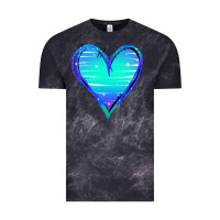 Cloud Black Mermaid Heart Vintage Tee - Jasminsmagicworld