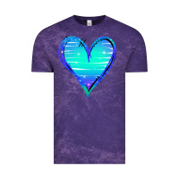 Cloud Purple Mermaid Heart Vintage Tee - Jasminsmagicworld
