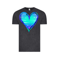 Vintage Black Mermaid Heart Vintage Tee - Jasminsmagicworld