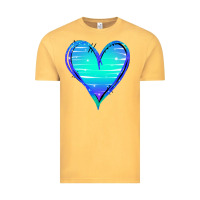 Vintage Mustard Mermaid Heart Vintage Tee - Jasminsmagicworld