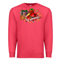 Cardinal cowgirl hat with gifts and cookies Premium Sweatshirt - AdoDesignShop